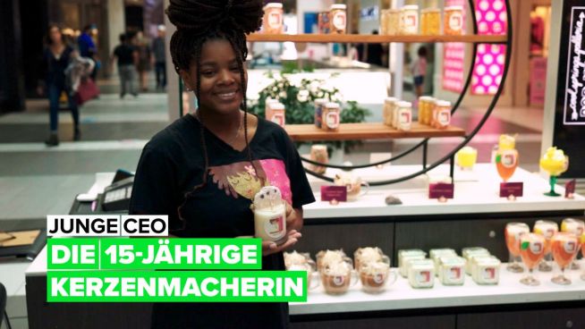 Junge CEO: die Kerzenmacherin