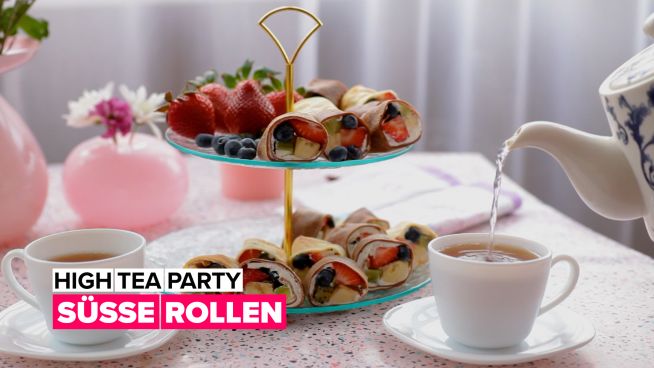 High Tea Party: Süße Röllchen