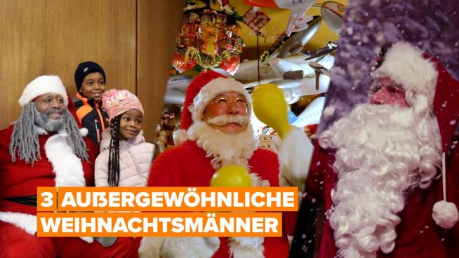 Hier sind drei außergewöhnliche Weihnachtsmänner, die dich aufheitern werden