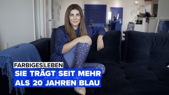 Farbiges Leben: Valeria lebt ihr Leben in blau