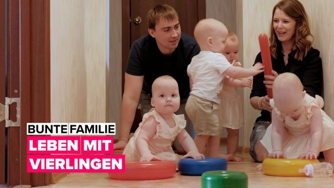 Kannst du dir vorstellen, Vierlinge aufzuziehen? Nun, diese Familie kann es!